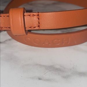 Coach Leather Wrap Bracelet